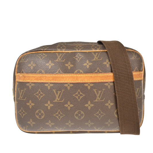 Louis Vuitton Reporter Bag Monogram Canvas, BROWN, CANVAS, Shoulder bag
