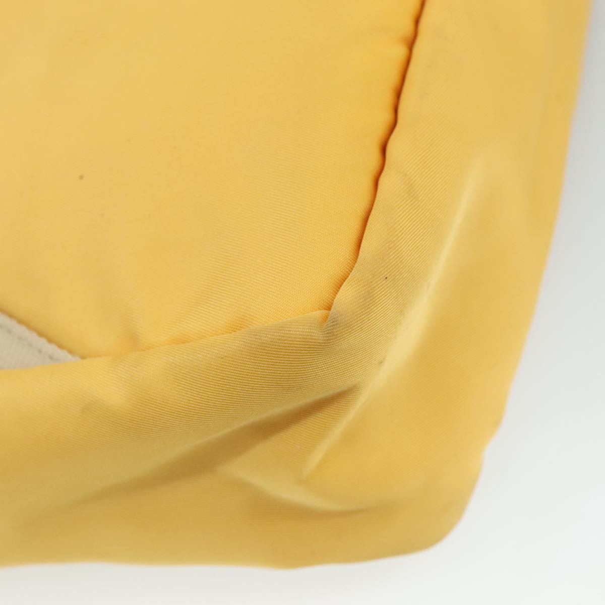 Prada Vintage Handbag Tessuto, YELLOW, NYLON, Handbag