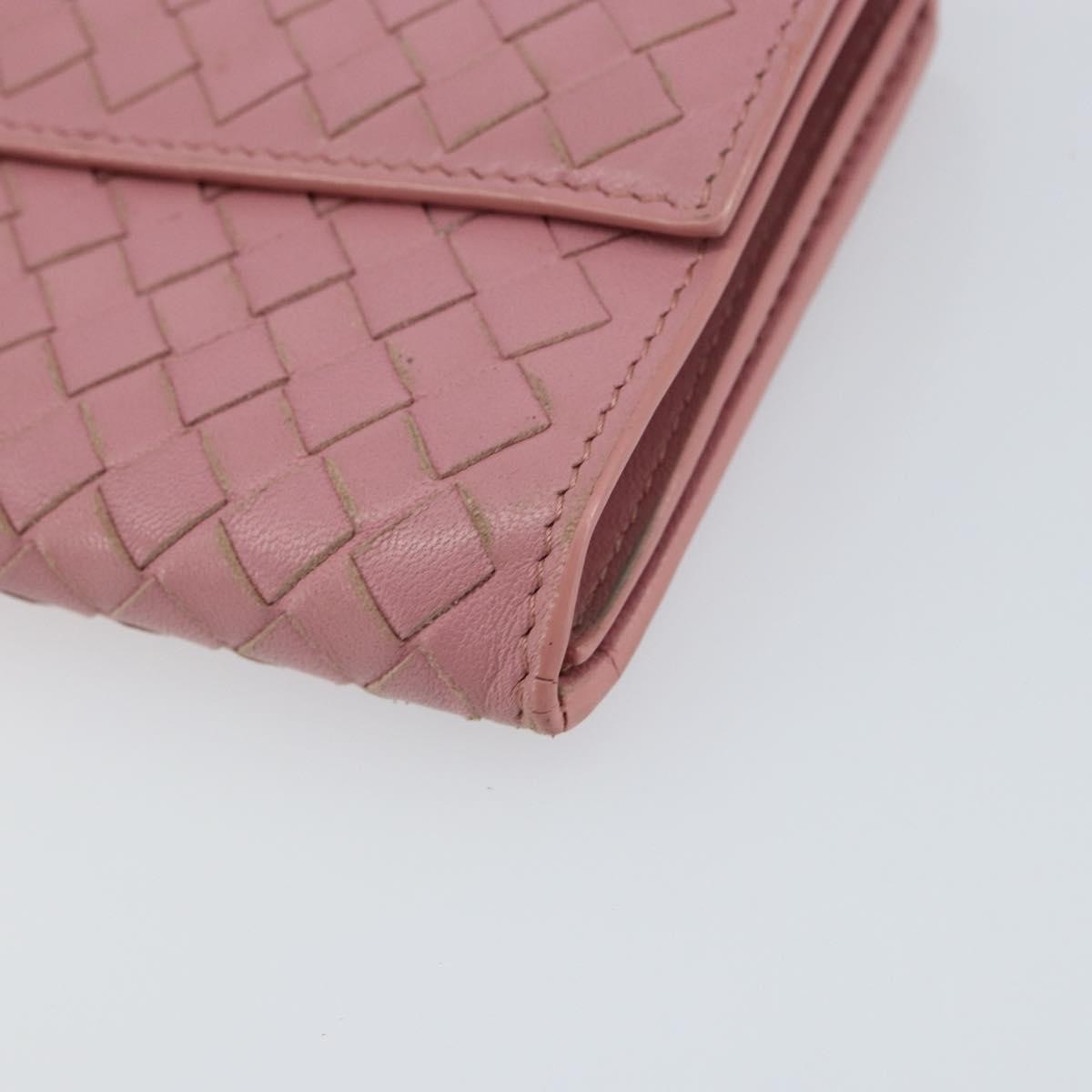 Bottega Veneta Intrecciato Long Zip  Wallet Leather, PINK, LEATHER, Wallets