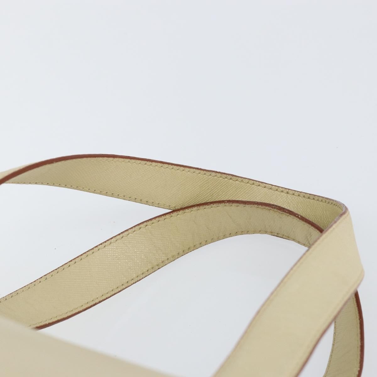 Prada Vintage Handbag Leather, BEIGE, LEATHER, Handbag