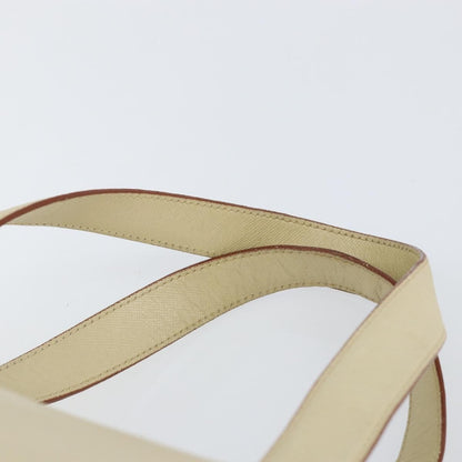 Prada Vintage Handbag Leather, BEIGE, LEATHER, Handbag