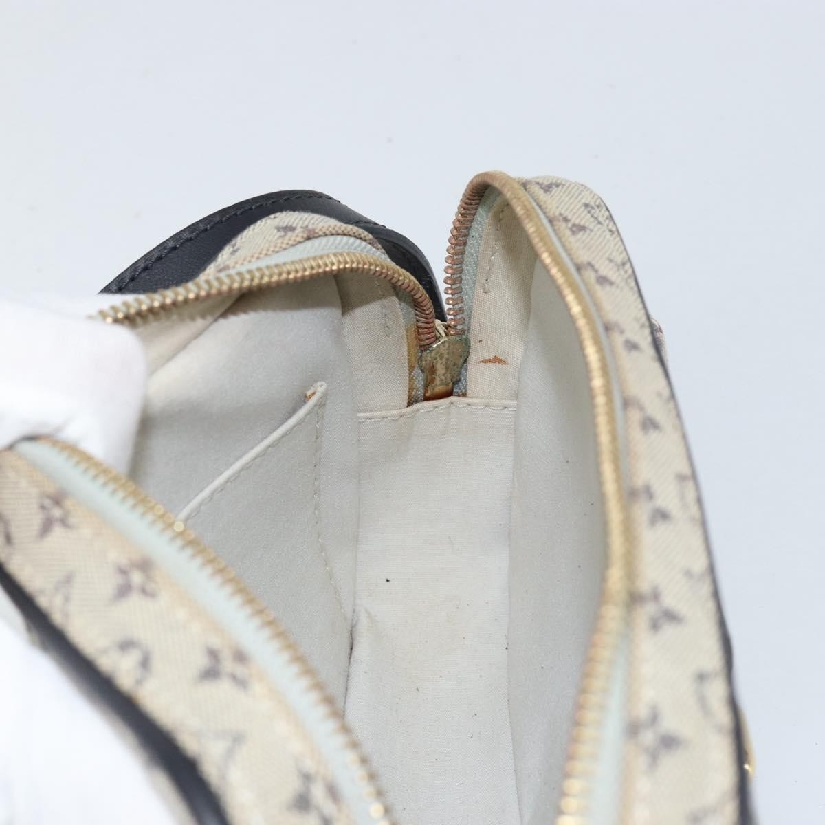 Louis Vuitton Juliette Crossbody Bag Mini Lin, BLUE, CANVAS, Shoulder bag