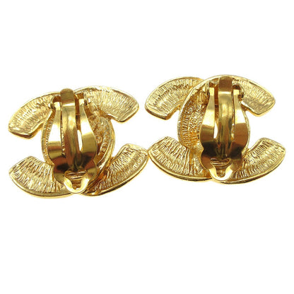 Chanel CC Clip-On Earrings Metal, GOLD, GOLD_PLATED, Earrings