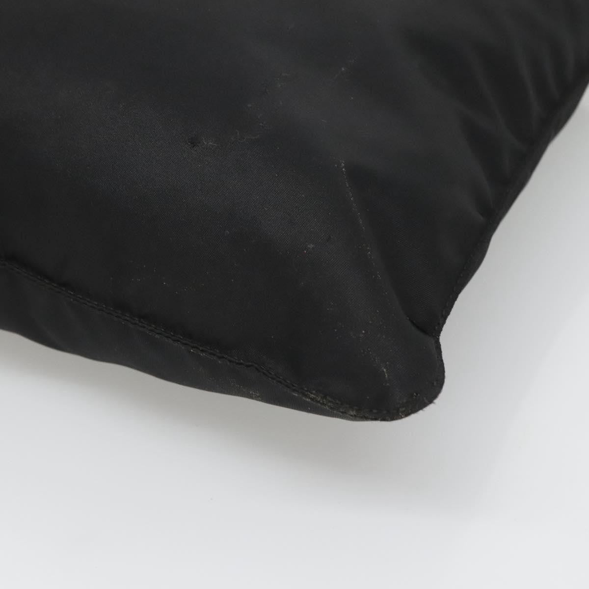 Prada Flat Messenger Bag Tessuto, BLACK, NYLON, Shoulder bag