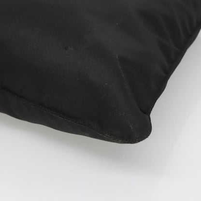 Prada Flat Messenger Bag Tessuto, BLACK, NYLON, Shoulder bag