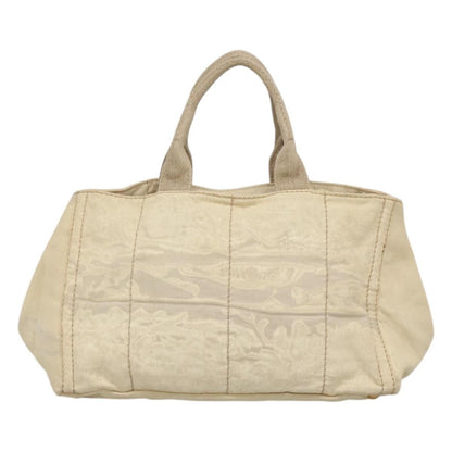 Prada Canapa Convertible Tote Canvas, WHITE, CANVAS, Tote bag