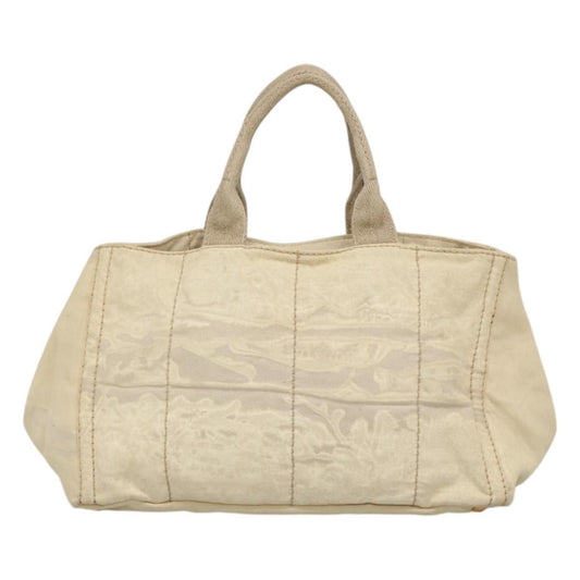 Prada Canapa Convertible Tote Canvas, WHITE, CANVAS, Tote bag