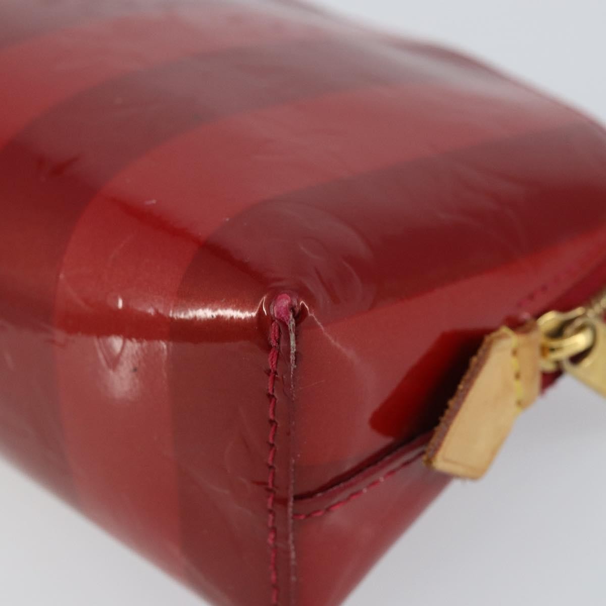 Louis Vuitton Cosmetic Pouch Electric Epi Leather, RED, PATENT_LEATHER, Toiletry Case