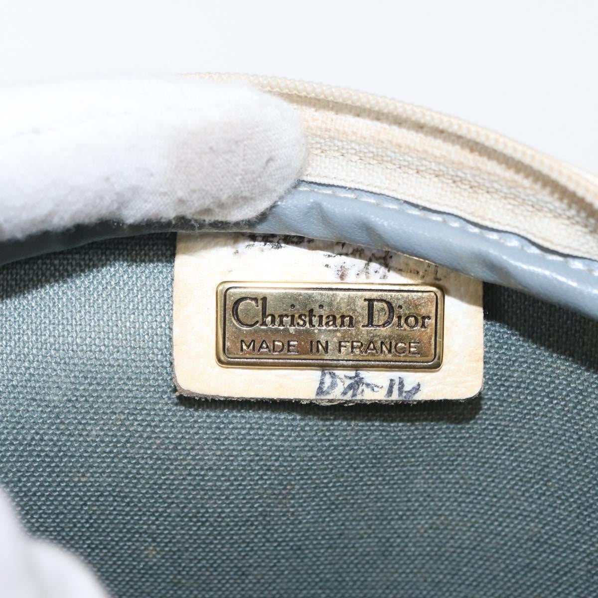 Christian Dior Vintage Honeycomb Shoulder Bag Canvas, WHITE, CANVAS, Shoulder bag