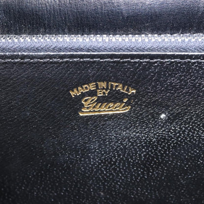 Gucci 1973 Flap Top Handle Bag Leather, BLACK, LEATHER, Handbag