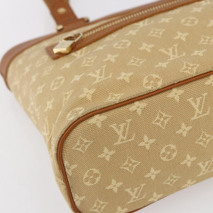 Louis Vuitton Lucille Handbag Mini Lin, BEIGE, CANVAS, Handbag
