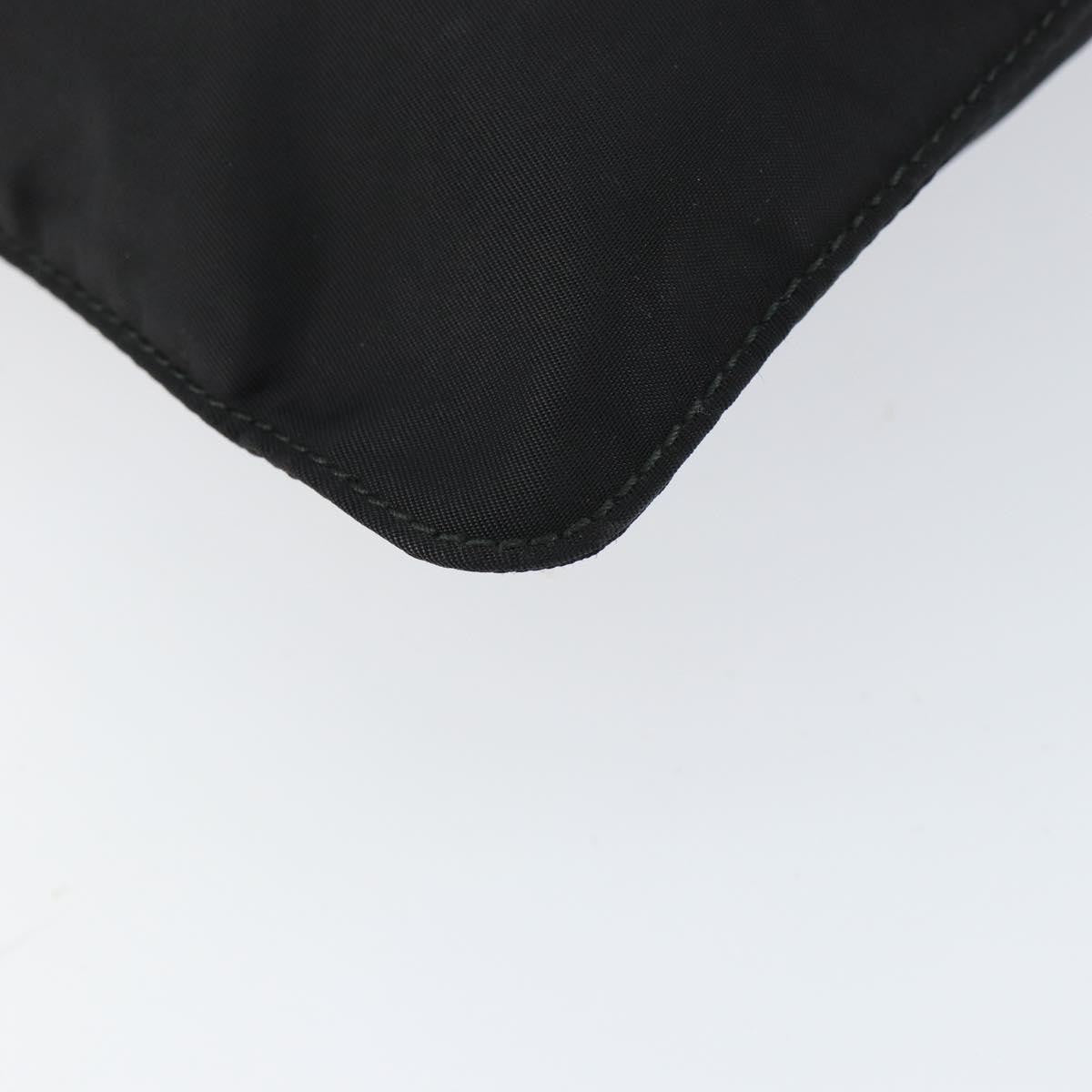 Prada Front Pocket Messenger Bag Tessuto, BLACK, NYLON, Shoulder bag