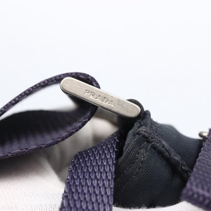 Prada Front Pocket Messenger Bag Tessuto, PURPLE, NYLON, Shoulder bag