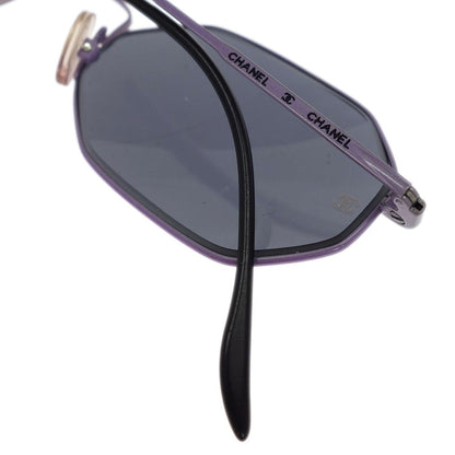 Chanel CHANEL Logo Sunglasses Eye Wear Plastic, Black, Plastic, Sunglasses