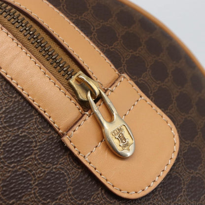 Celine Vintage Macadam Boston bag Canvas, BROWN, CANVAS, Travel bag