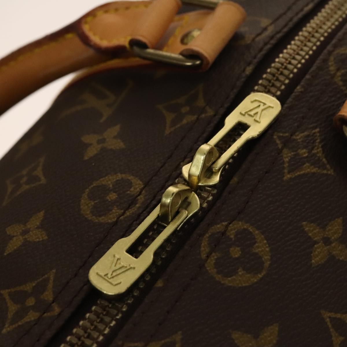 Louis Vuitton Keepall Bag Monogram Canvas, BROWN, CANVAS, Travel bag