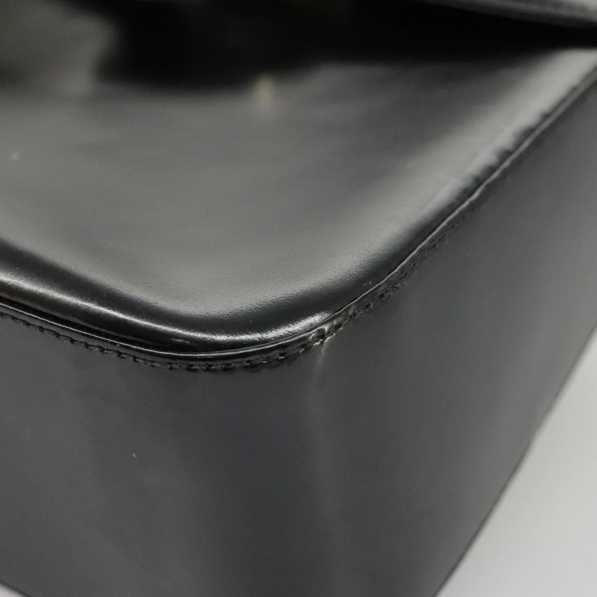 Salvatore Ferragamo Gancini handbag Leather, BLACK, LEATHER, Handbag