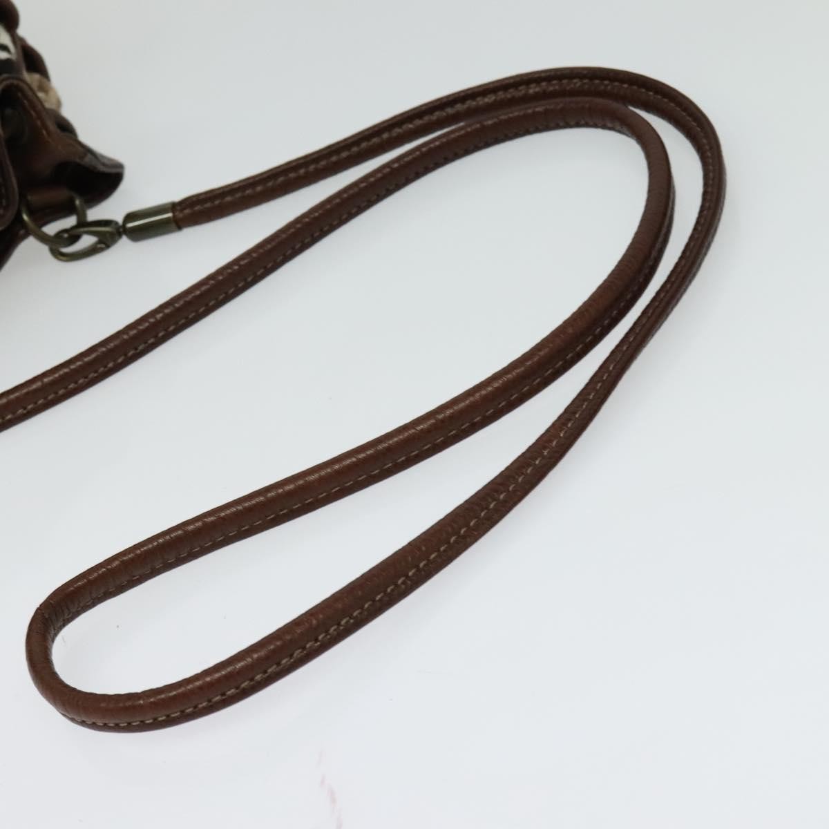 Burberry Blue Label Handbag Wool, BROWN, WOOL, Shoulder bag