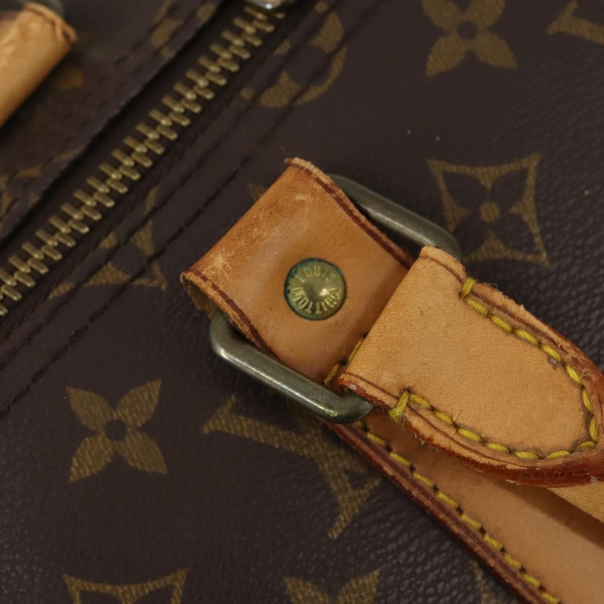 Louis Vuitton Keepall Bandouliere Bag Monogram Canvas, BROWN, CANVAS, Travel bag