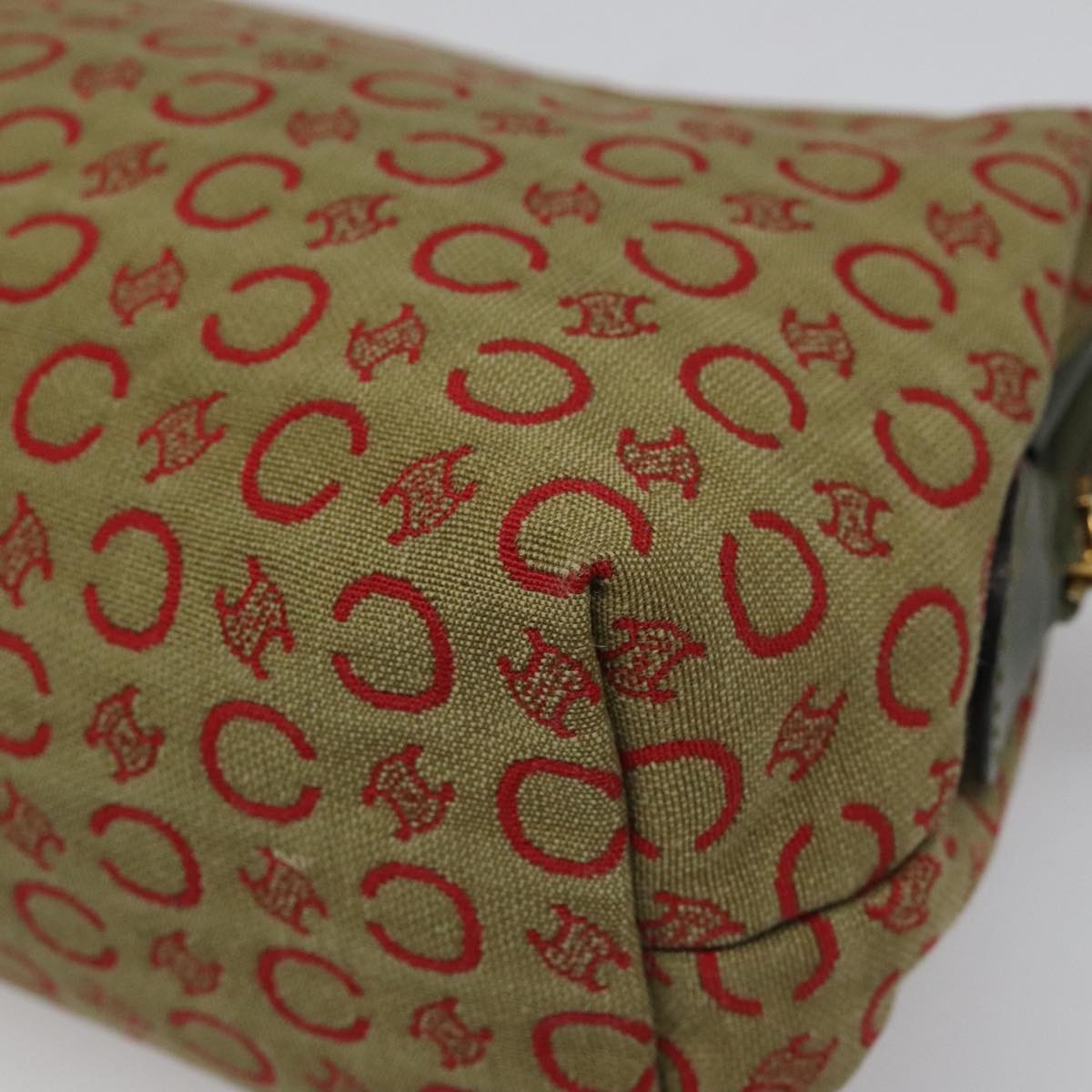 Celine C Macadam Pouch Canvas, BEIGE, CANVAS, Clutche & pouche