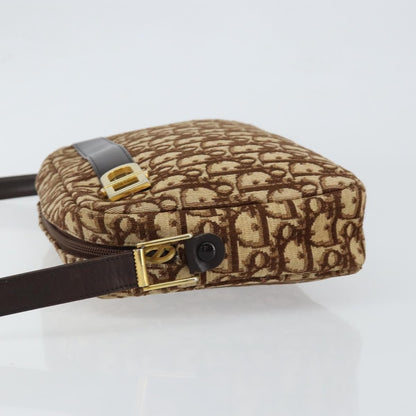 Christian Dior Vintage Trotter Crossbody Bag Diorissimo Coated Canvas, BROWN, CANVAS, Shoulder bag