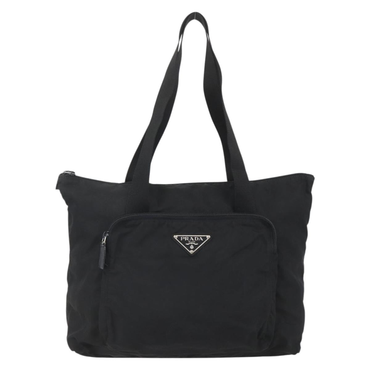 Prada Vintage Tote Tessuto, BLACK, NYLON, Tote bag