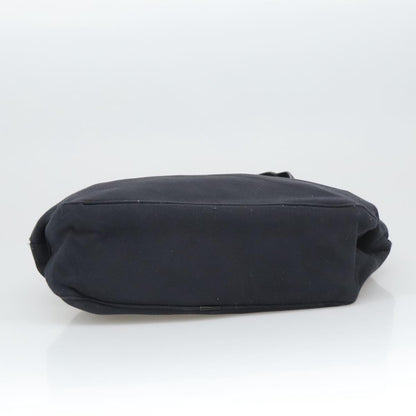 Salvatore Ferragamo Vala Shoulder Bag Canvas, BLACK, CANVAS, Shoulder bag