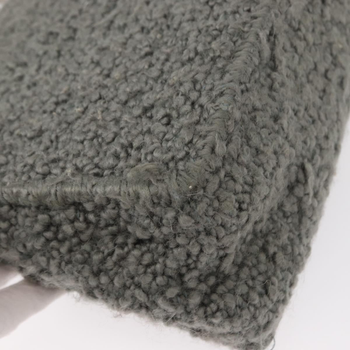 Salvatore Ferragamo Gancini handbag Wool, GRAY, WOOL, Handbag