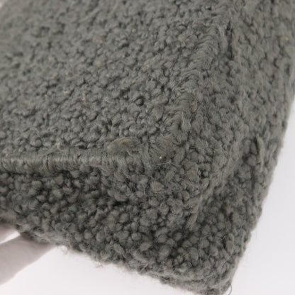 Salvatore Ferragamo Gancini handbag Wool, GRAY, WOOL, Handbag