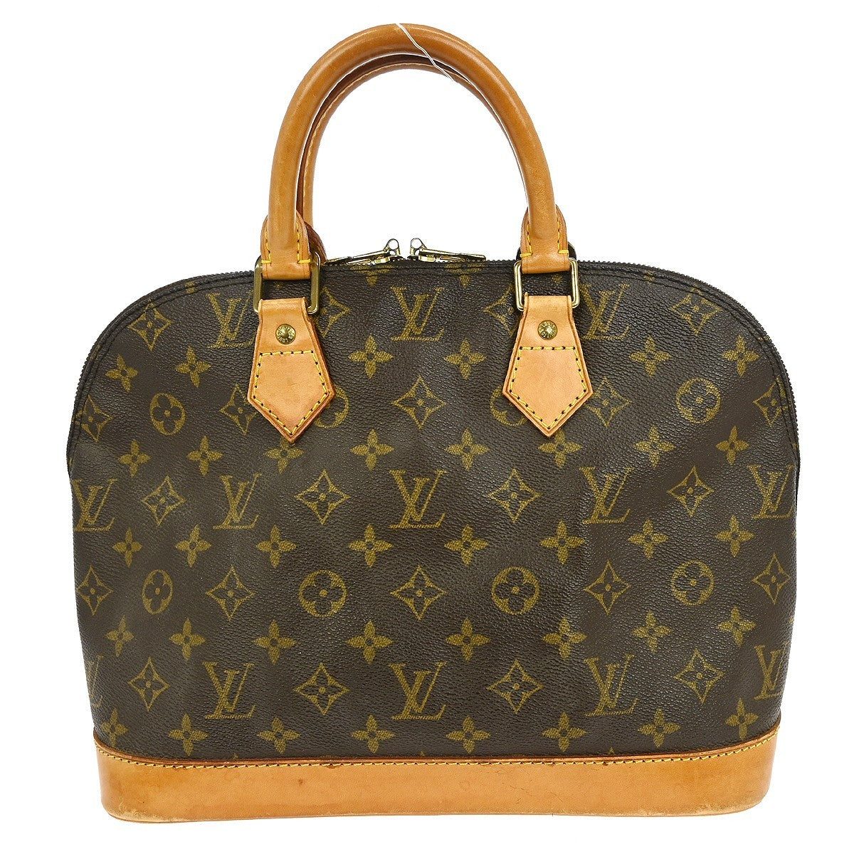 Louis Vuitton Alma Handbag Monogram Canvas, BROWN, CANVAS, Handbag