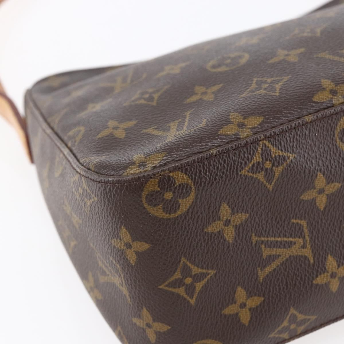 Louis Vuitton Looping Handbag Monogram Canvas, BROWN, CANVAS, Shoulder bag