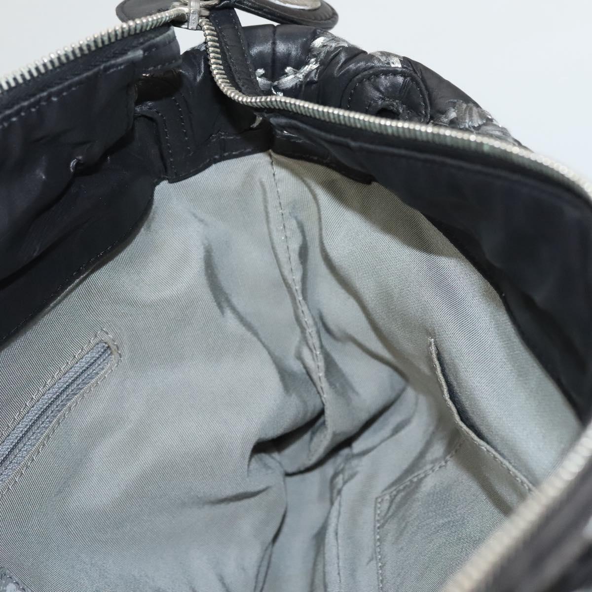 Chanel Tweed on Stitch Zip Tote Quilted Nylon, BLACK, NYLON, Shoulder bag