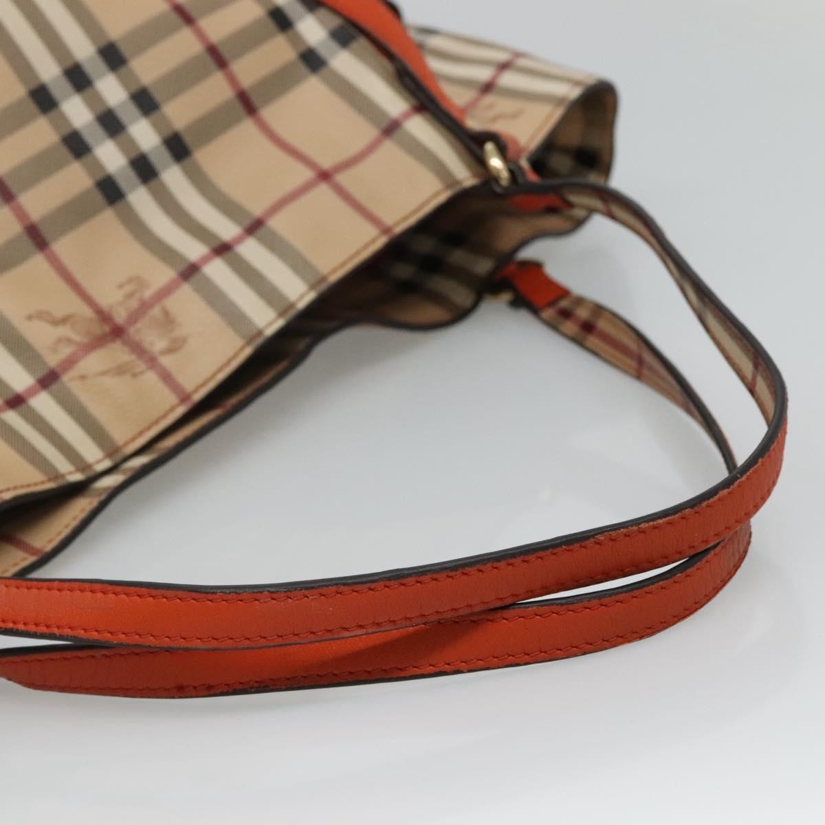 Burberry Canterbury Panels Tote Haymarket Coated Canvas and Leather, BEIGE, CANVAS, Tote bag