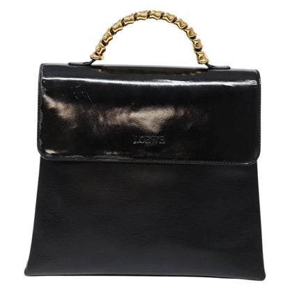 Loewe Vintage Velazquez Top Handle Bag Leather, BLACK, LEATHER, Handbag