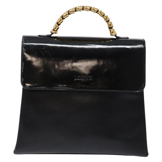 Loewe Vintage Velazquez Top Handle Bag Leather, BLACK, LEATHER, Handbag