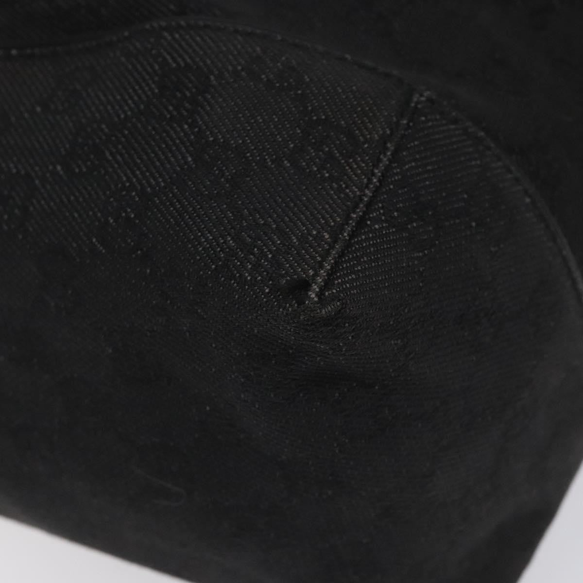 Gucci Vintage Shoulder Bag GG Canvas and Leather, BLACK, CANVAS, Shoulder bag