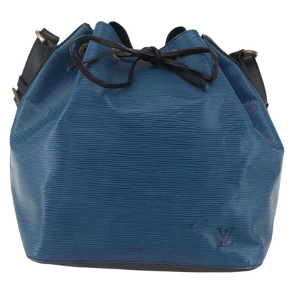 Louis Vuitton Bicolor Petit Noe Handbag Epi Leather, BLUE, LEATHER, Shoulder bag