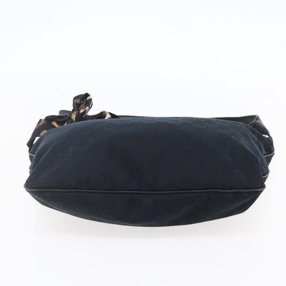 Gucci Positano Hobo GG Canvas, BLACK, CANVAS, Shoulder bag