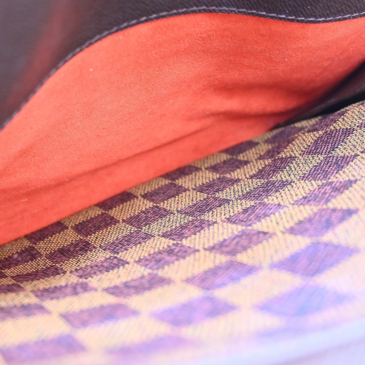 Louis Vuitton Triana Bag Damier, Brown, Canvas, Handbag