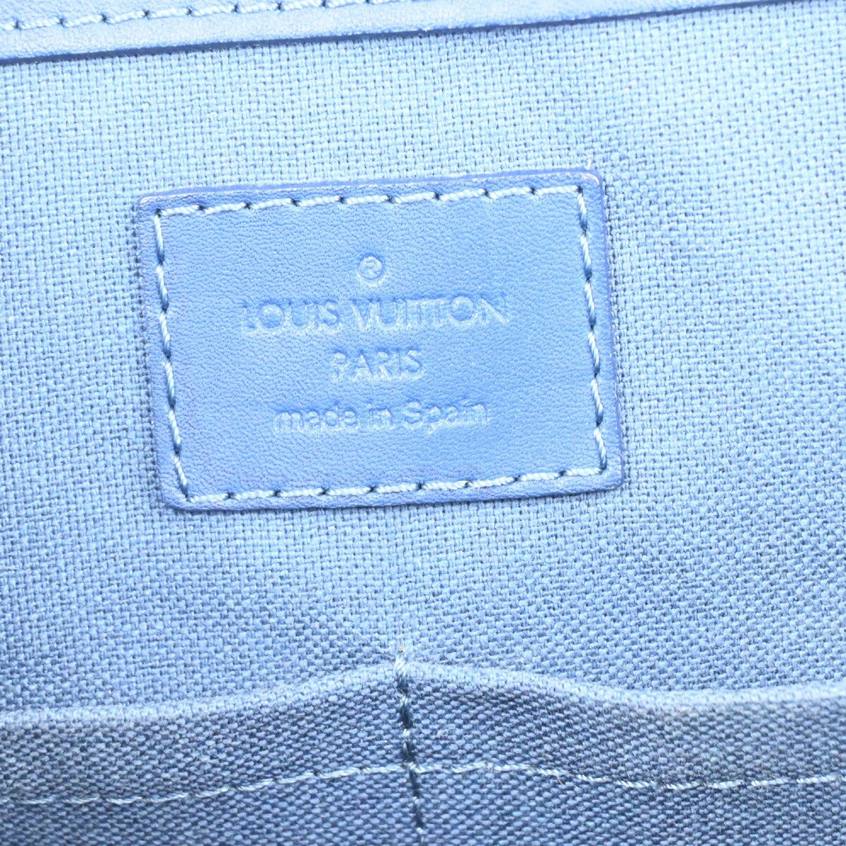 Louis Vuitton Tadao Handbag Damier Infini Leather, BLUE, LEATHER, Handbag