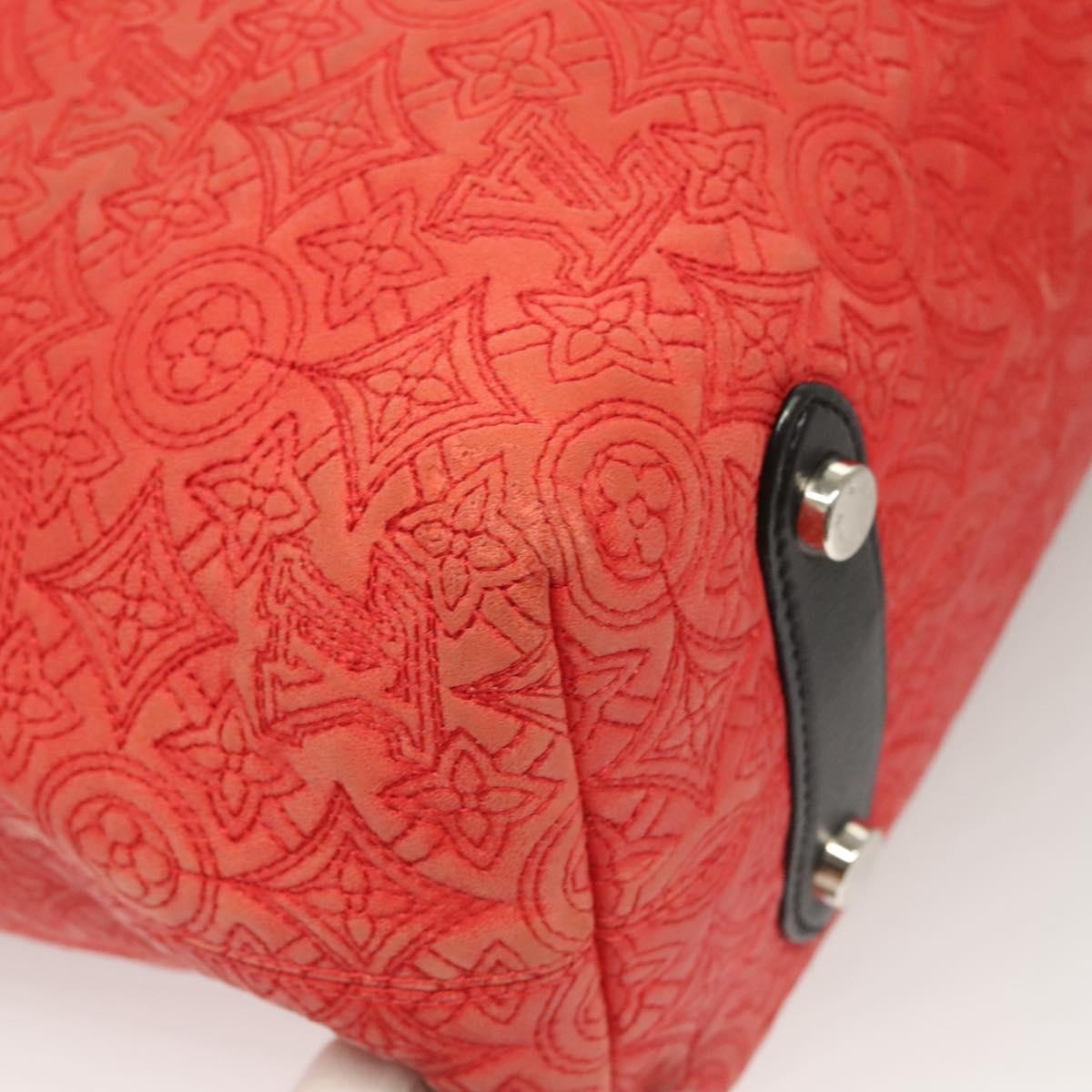 Louis Vuitton Antheia Hobo Leather, ORANGE, LEATHER, Shoulder bag