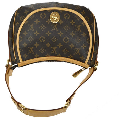 Louis Vuitton Tulum Handbag Monogram Canvas, BROWN, CANVAS, Shoulder bag