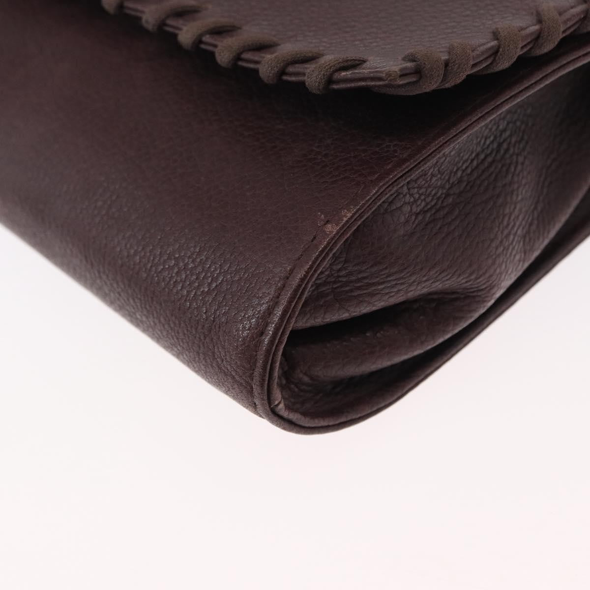 Saint Laurent Vintage Shoulder Bag Leather, PURPLE, LEATHER, Shoulder bag