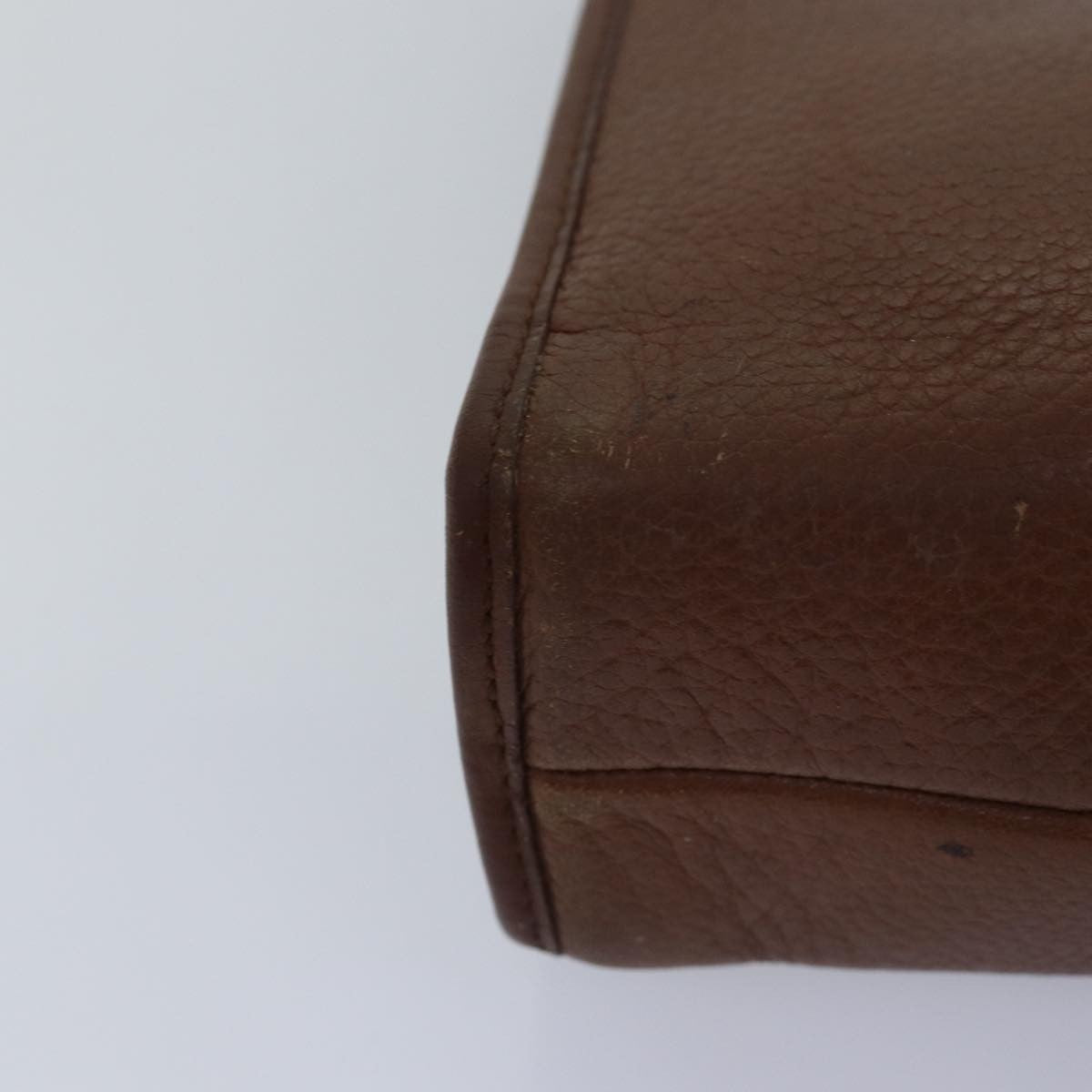 Burberry Vintage Pouch Leather, Brown, Leather, Clutch