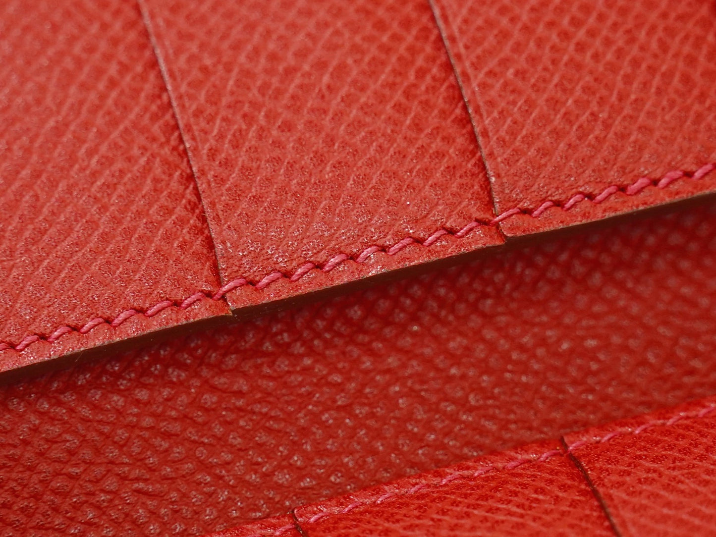 Hermes Bearn Wallet Epsom, RED, LEATHER, Wallets