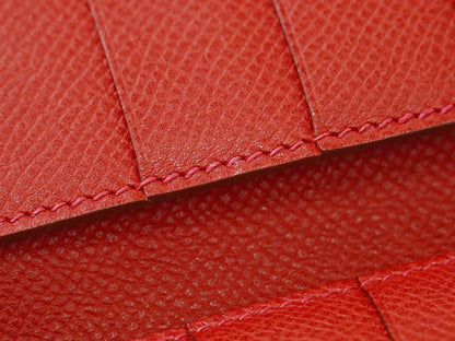 Hermes Bearn Wallet Epsom, RED, LEATHER, Wallets