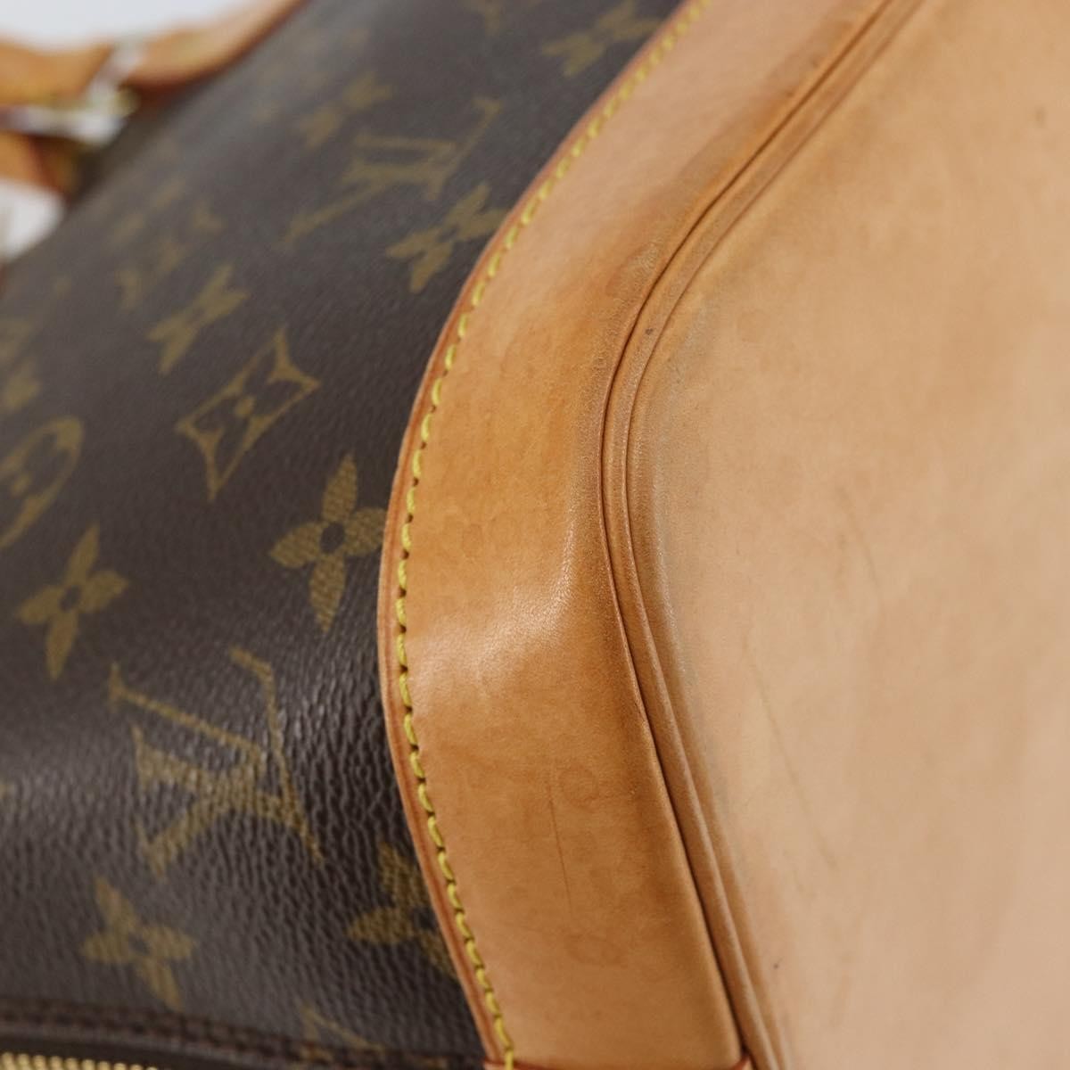 Louis Vuitton Alma Handbag Monogram Canvas, BROWN, CANVAS, Handbag