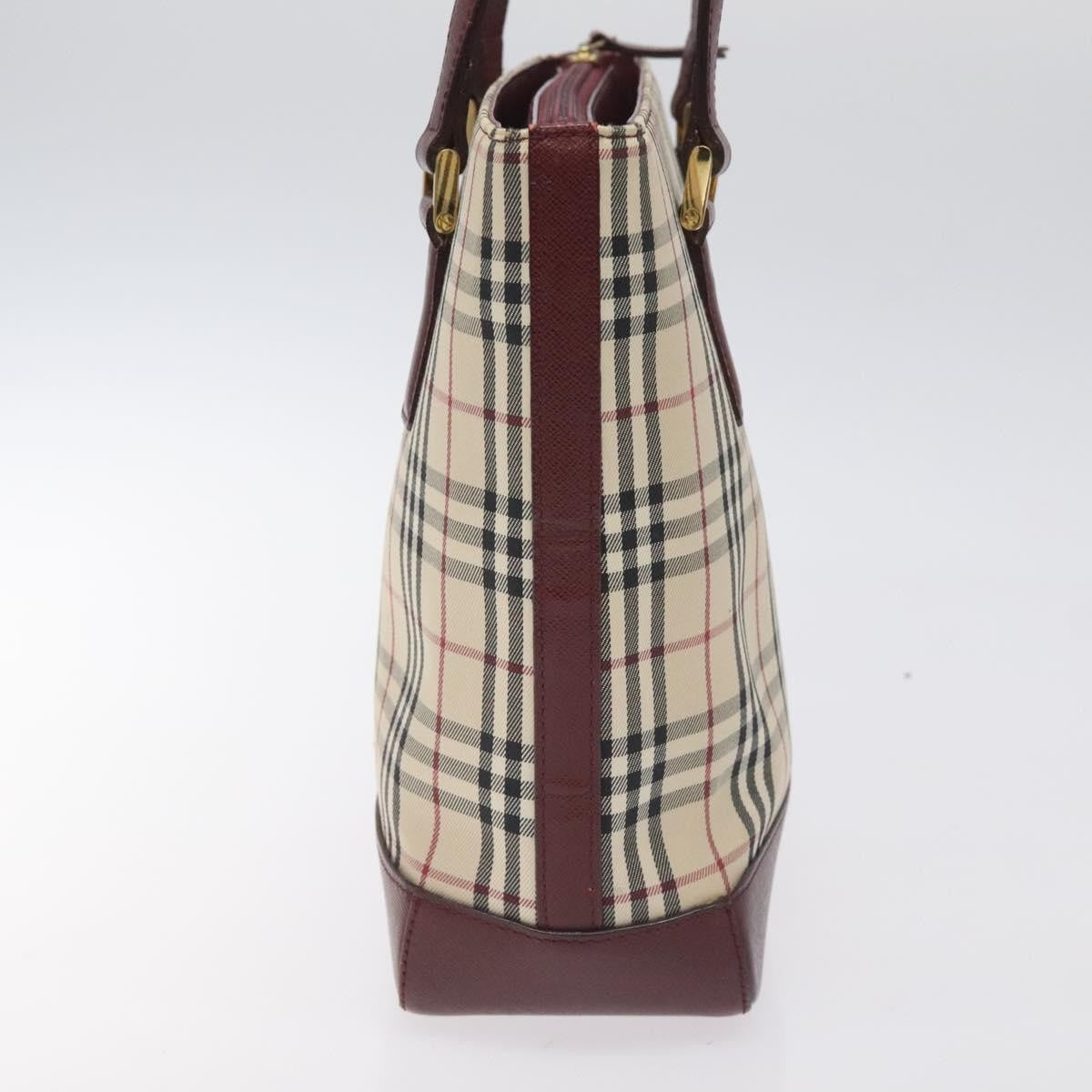 Burberry Nova Check Tote canvas check pattern, BEIGE, CANVAS, Tote bag