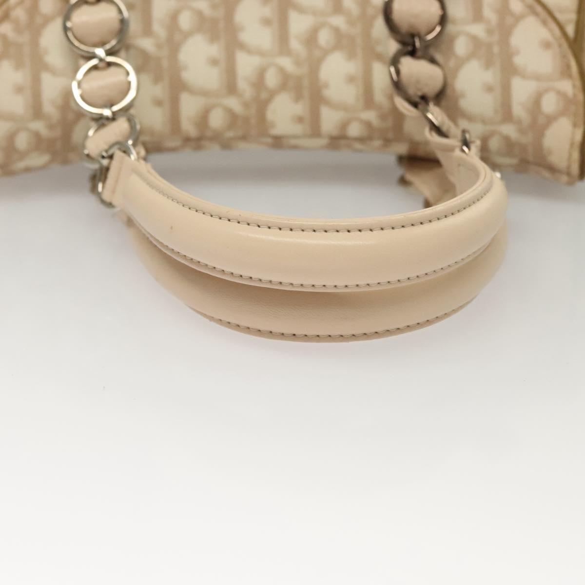 Christian Dior Vintage Trotter Romantique Flap Bag Diorissimo Coated Canvas, BEIGE, CANVAS, Handbag