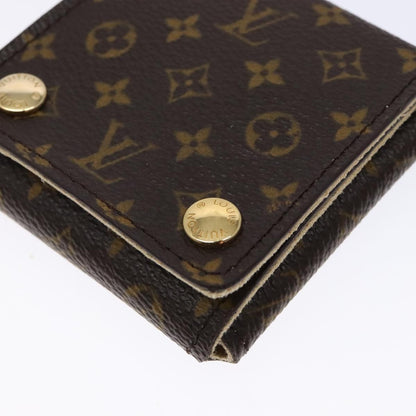 Louis Vuitton CASE JEWELRY BOX Canvas, BROWN, CANVAS, Wallets